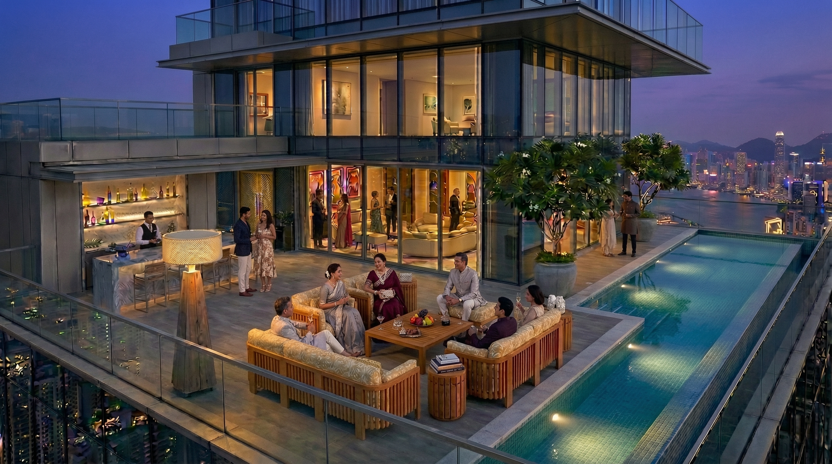 Juniper in Modern Penthouse Setting